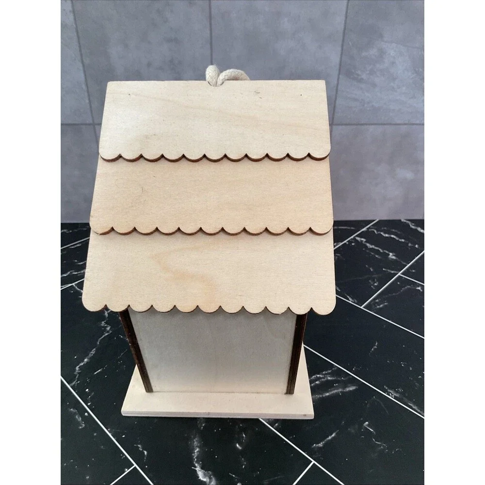 Make market Plywood Birdhouse, Brown, 7” X 6.75” X 4.50”